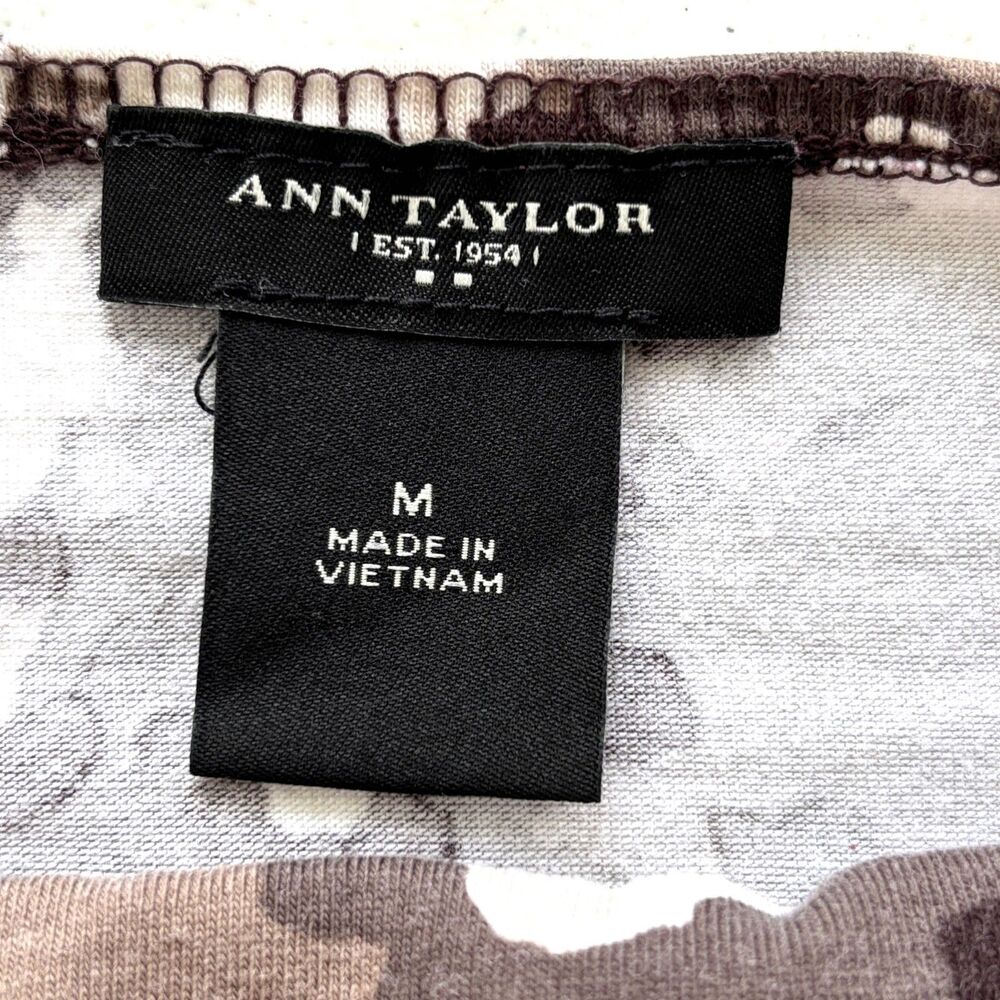 Ann Taylor Womens Babydoll Top Size Medium Square Neck Mob Wife Summer Tank - Picture 4 of 5